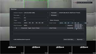DAHUA Dual LAN NVR - Footage Backup
