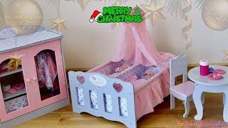 Baby Doll Wardrobe and Twin Cot Unboxing Set Up and Baby Annabell Baby born Care Routine