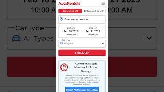 How to Use AutoRentals | AutoRentals  #autorentals #carrental #travelsmart