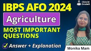 Most important question of agriculture for IBPS AFO/NSC Agri 2024