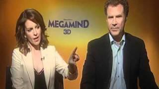 Funny Interview with Tina Fey & Will Ferrell for Megamind