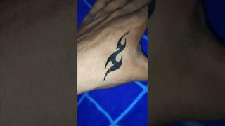 New tribal tattoo design on hand #trending #shorts