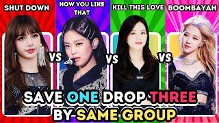  SAVE YOUR FAVORITE KPOP SONG [SAME GROUP] SAVE ONE, DROP THREE – KPOP GAME 2024 