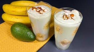 Healthy weight loss breakfast! Delicious avocado smoothie! Eat and lose weight