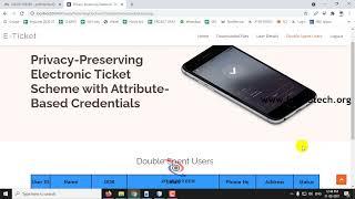 Privacy-Preserving Electronic Ticket Scheme with Attribute-Based Credentials | Java IEEE Project