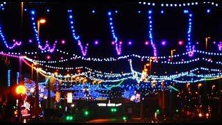 Blackpool Town Centre Christmas lights. December 2017