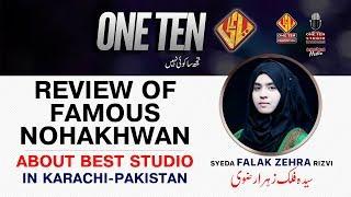 FALAK ZEHRA | REVIEW ON ONE TEN STUDIO RECORDINGS