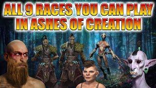 All 9 Races you can play in the MMO Ashes of Creation