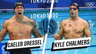 Caeleb Dressel  Kyle Chalmers - 100m freestyle | Head-to-head