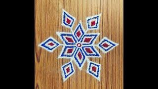 Madhus Rangoli : 5*3 Dots most beautiful and easy rangoli design for beginners 