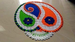 Independence day rangoli designs / rangoli by jyoti Rathod #522