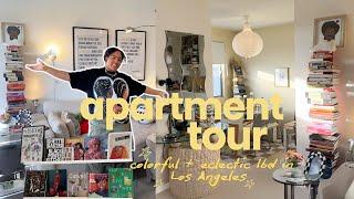 apartment tour | fully furnished colorful + eclectic 1bd in los angeles