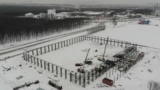 17 месяцев строительства крытого футбольного манежа у «Самара Арены» / январь 2022 г / город Самара