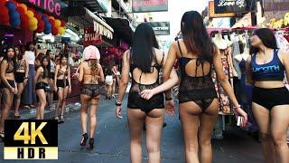 Pattaya 4K Walk Soi 6, The Hottest and Most Amazing Street. Thailand 2024.