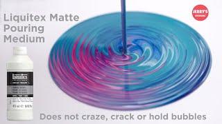 Watch Liquitex Matte Acrylic Pouring Medium in action!