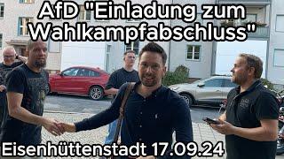 AfD "Einladung zum Wahlkampfabschluss", Max Krah 17.9.24 Eisenhüttenstadt