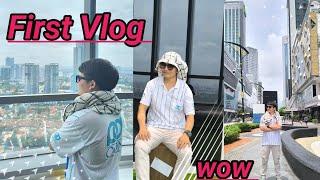 first vlog with friend manko rahar kati ho kati  singapore nagay niii dekhiyo aaj 