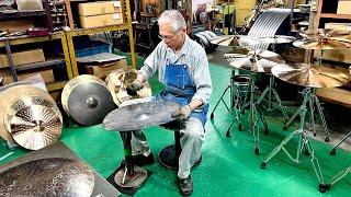 The process of making cymbals. Japan's only cymbal manufacturer.