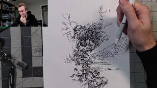 Live Drawing for 2.5 Hours!