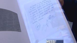 Messi, la historia catalana - Parte 2 La servilleta con el primer contrato de Messi en Barcelona