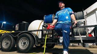 PRESSURE WASHING GAS STATIONS | QUOTING HOUSE WASHING | CLEANING DUMPSTER PADS ALL IN ONE VIDEO!! 