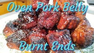 Oven Pork Belly Burnt Ends