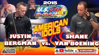 2015: Justin BERGMAN vs Shane VAN BOENING - 40th Annual U.S. OPEN Championships