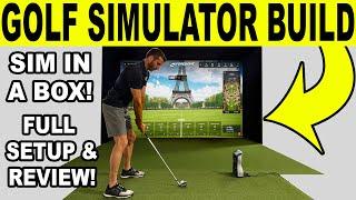 GOLF SIMULATOR BUILD! Foresight Sports Sim in a Box (FULL SETUP & REVIEW) Part 2