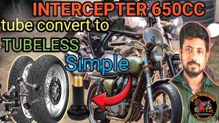 Tube Tyre Conversion tubeless 650cc Interceptor @WHEELSBENDHYDRAULIC