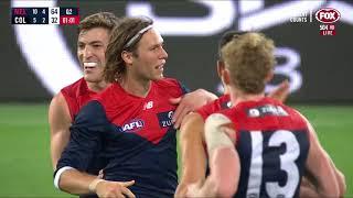 Ed Langdon's First Two Goals for Melbourne - Round 12, 2020