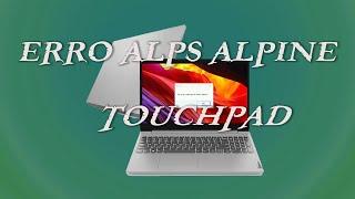 ERRO ALPS ALPINE Touchpad Driver