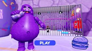 GRIMACE BARRY'S PRISON ESCAPE! Terrible OBBY Walkthrough FULL GAME #Roblox #Obby