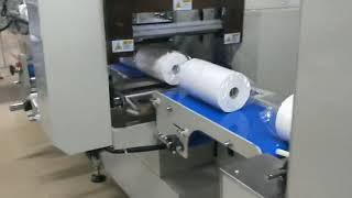 High speed labeling maxi roll paper shrink packing machine