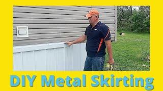 Step-by-step how to DIY Install Metal Skirting on a Mobile home or building