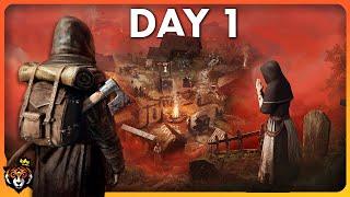 DAY 1 First Look at this NEW Medieval Plague Survival Game...