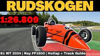 iRacing | Rudskogen Motorsenter | Hotlap + Track Guide - Formula 1600 (Ray FF1600 Fixed)