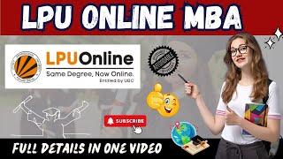 LPU Online MBA Degree | Online Master of Business Administration