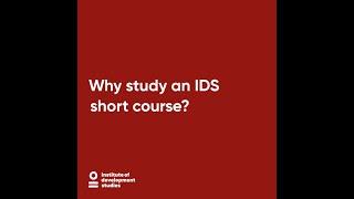 Specialist Short Courses at IDS