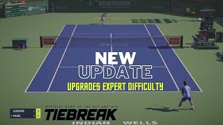 Tiebreak | UPDATE 29-08 | Novak Djokovic VS Rafael Nadal | INDIAN WELLS | EXPERT | GAMEPLAY