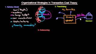 Organizational Strategies in Transaction Cost Theory | Introduction To Organisations | MeanThat