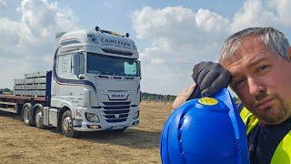 Solar Farm and Wet Wimbledon. UK HGV Truck Driver.