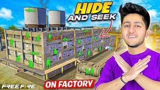 PLAYING HIDE AND SEEK IN FACTORY AFTER SO LONG  FUNNY FREE FIRE CHALLENGE