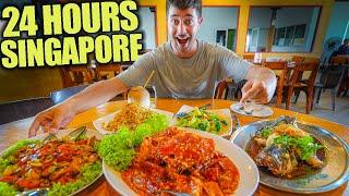 24 Hours of SINGAPORE Street Food  CHILLI CRAB at Singapore's ONLY Floating Restaurant!