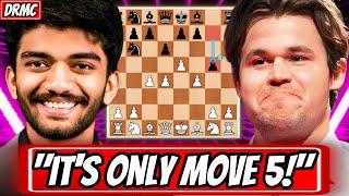 Magnus Carlsen SHOCKS Gukesh D w/ INSANE Alekhine's Opening! (Magnus = GOAT!) || Magnus Vs Gukesh!