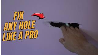 How to patch a hole in wall or ceiling - DIY