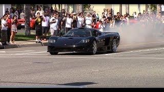 Saleen S7 Leaves Car Show with Hard Acceleration