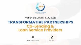 AFAI: National Summit and Awards on Transformative Partnerships: Co-lending and LSPs