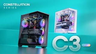 Crystal-Clear Performance: Airflow Optimization in the C3 ARGB Mid-Tower ATX PC Case