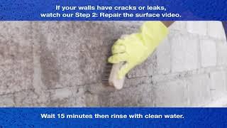 Damtite Powder or Latex Waterproofers for Bare Concrete Block Walls