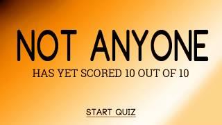 Quite impossible trivia quiz